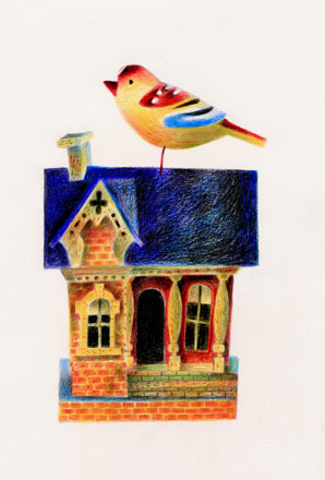 The Bird House III - Clive Hicks-Jenkins 
